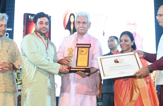 Lieutenant Governor Attends Lal Ded Literary Awards, Launches Lal Ded: The Mother of Kashmir